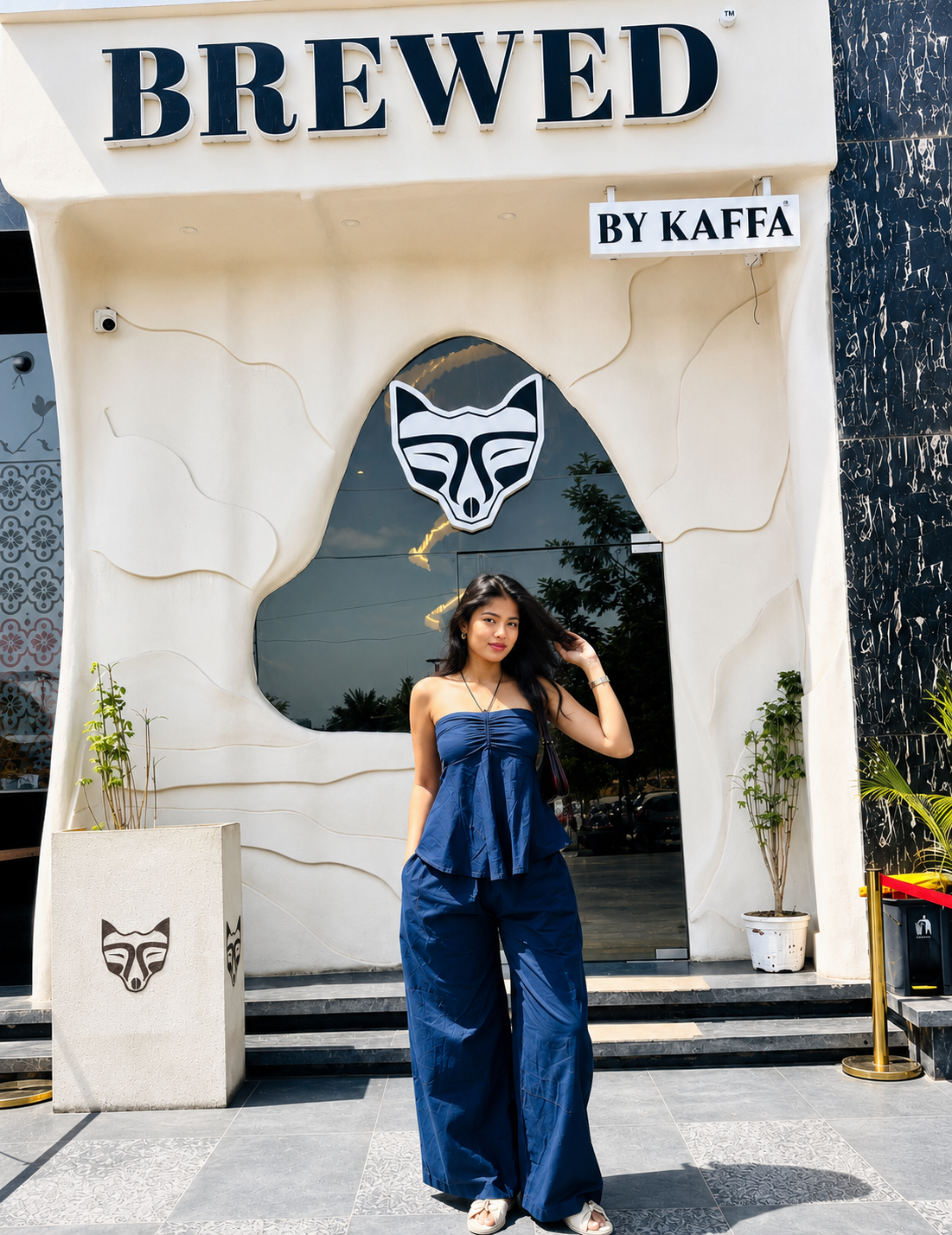 Aasma Navy Blue Co-ord Set