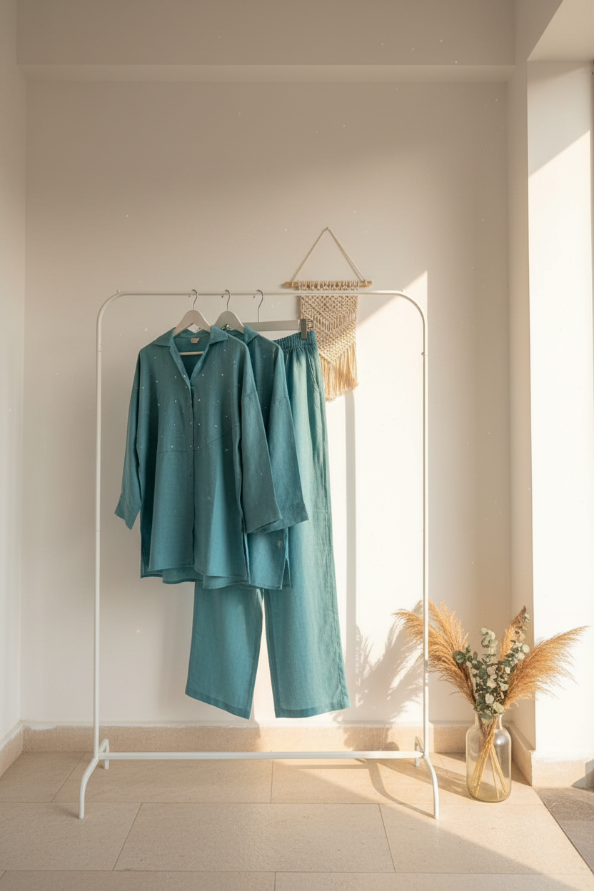 Teal Co-ord on Rack